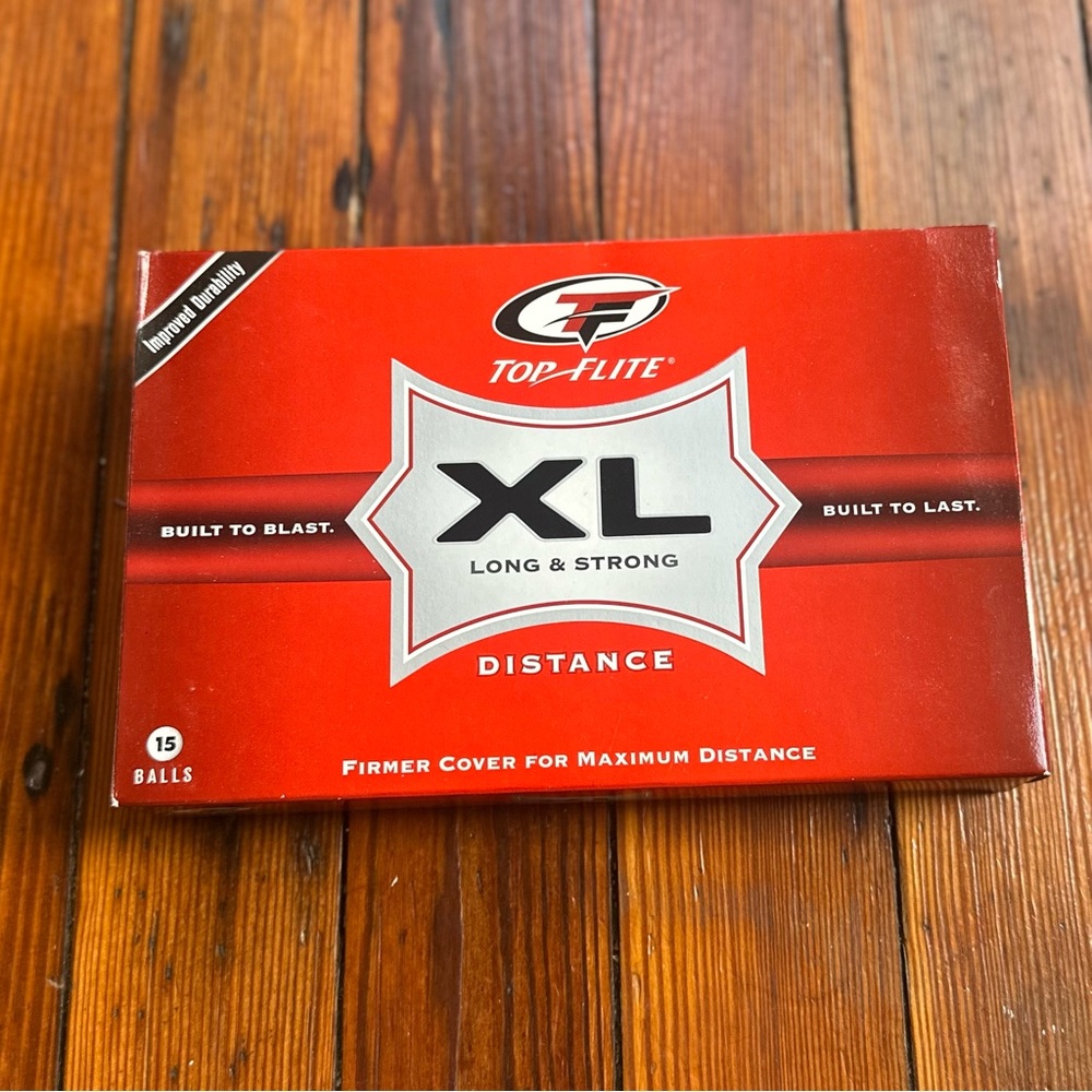 NEW NOS Top-Flite XL Long & Strong Distance pack of 15 balls
